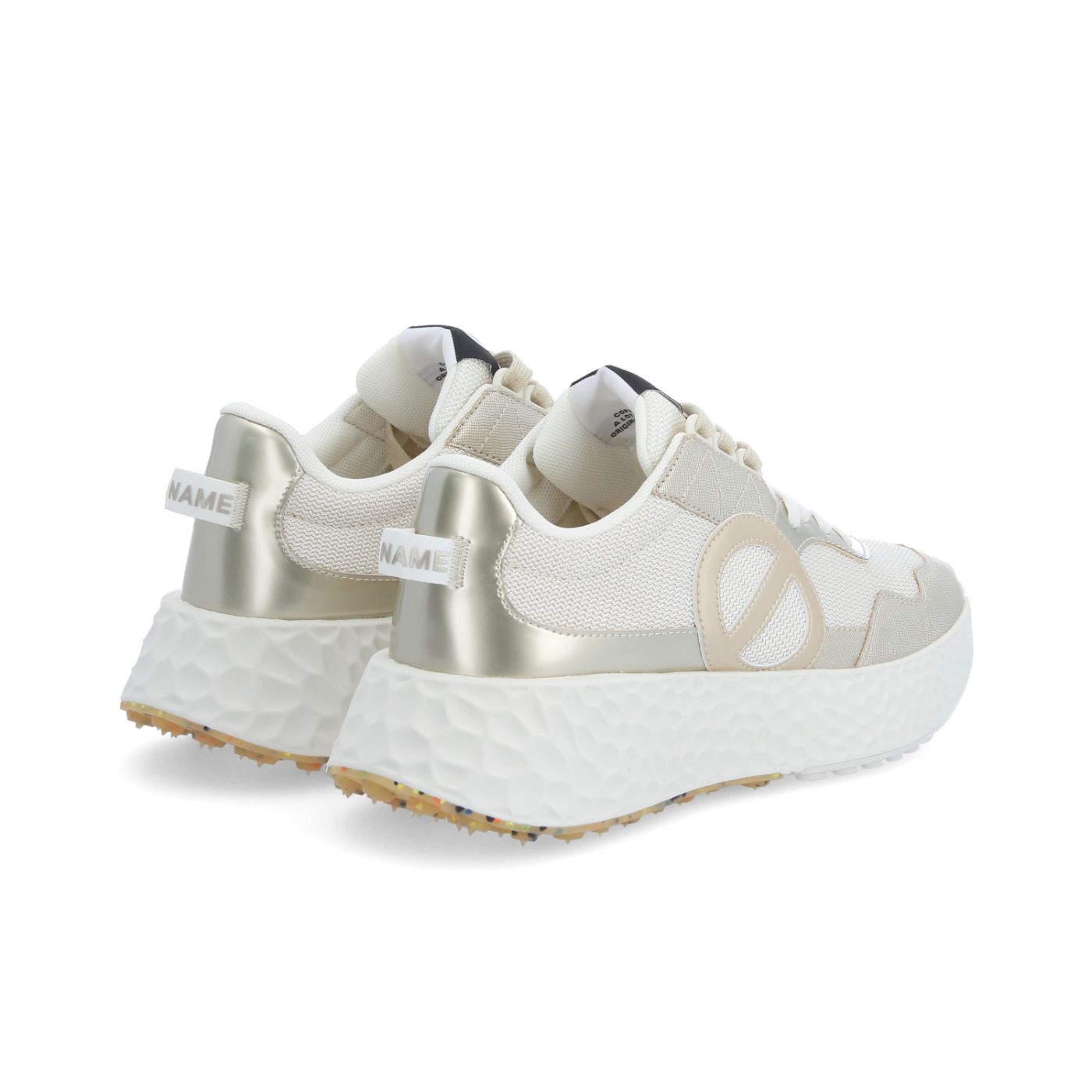 CARTER JOGGER W - METAL/KNIT/GLIT - GOLD/OFF WHITE